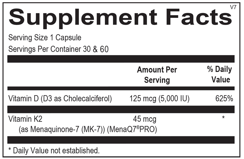Vitamin D3 With K2