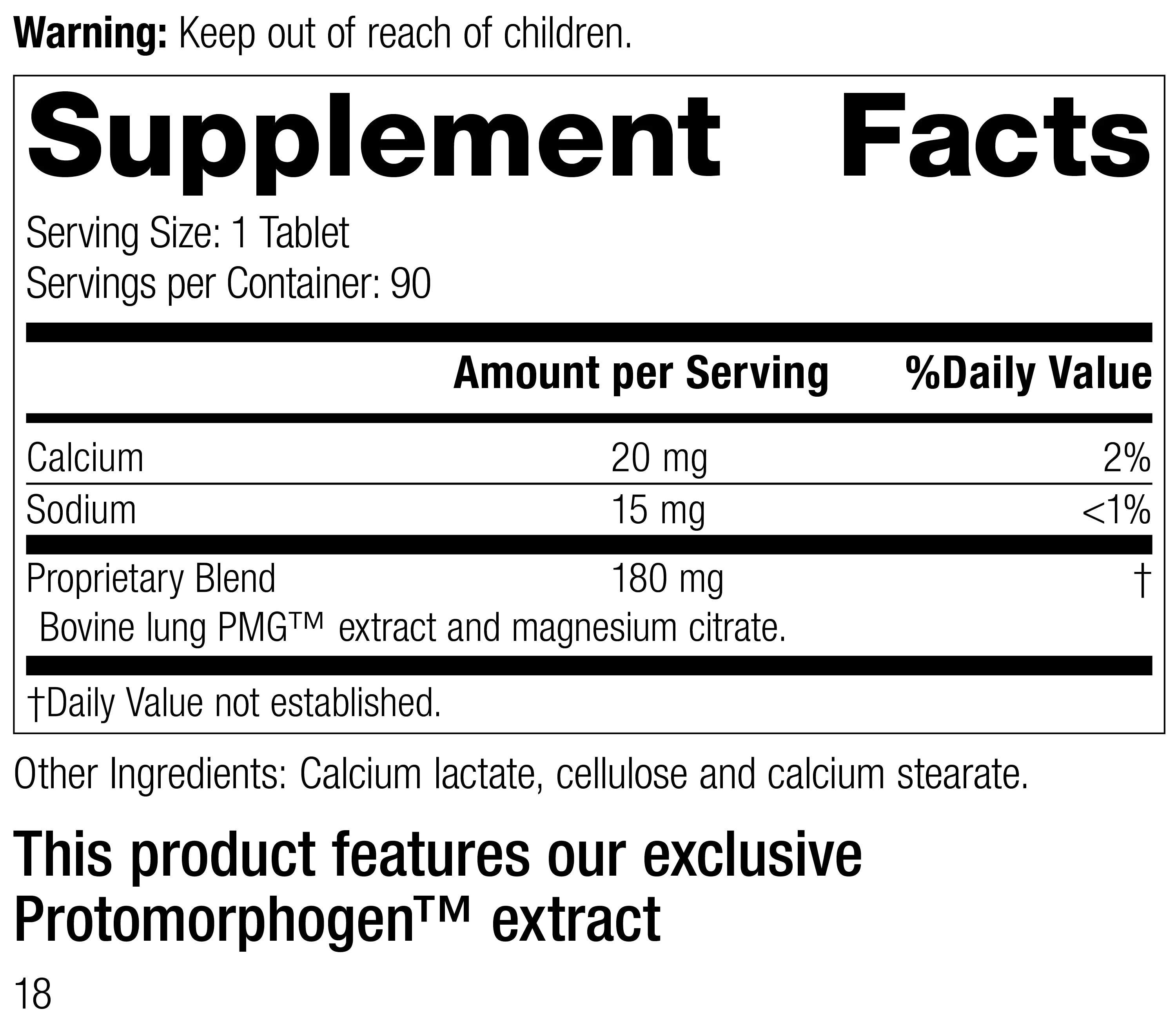 Pneumotrophin PMG